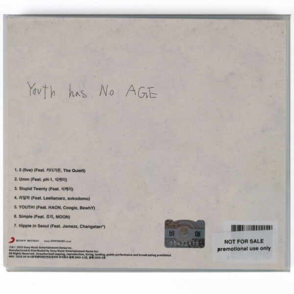 Boycold – Post Youth Album Signed Promo CD Hip Hop K-Rap 2019