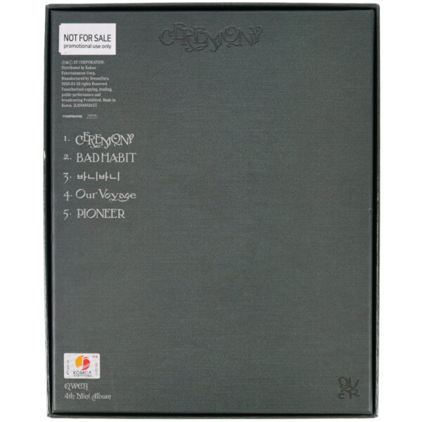 IMG_8971 QWER - Ceremony 4th Mini Album Signed Autographed Promo CD 2026