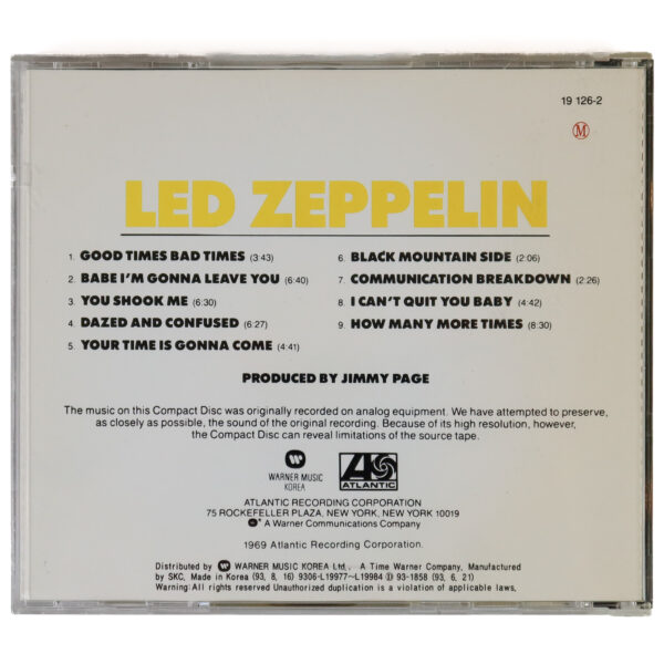 IMG_9076 Led Zeppelin - Led Zeppelin Korean Album CD Korea