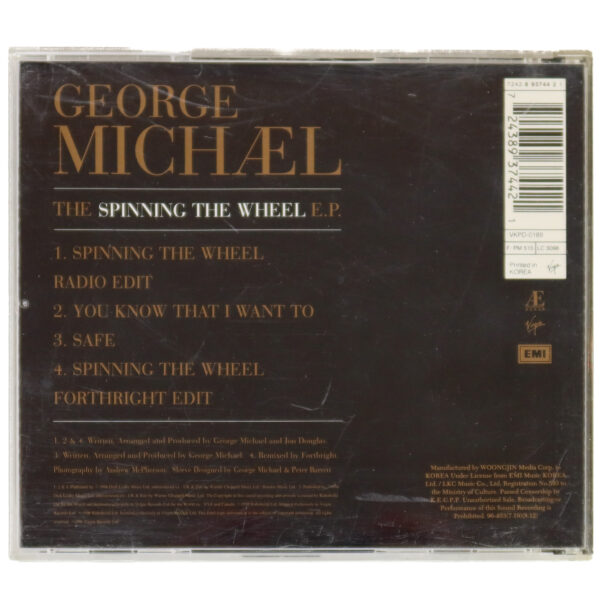 George Michael - The Spinning The Wheel E.P. Korean Album CD Korea [read]