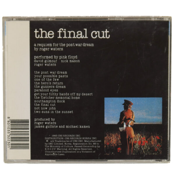 IMG_9153 Pink Floyd – The Final Cut Korean Album CD Korea