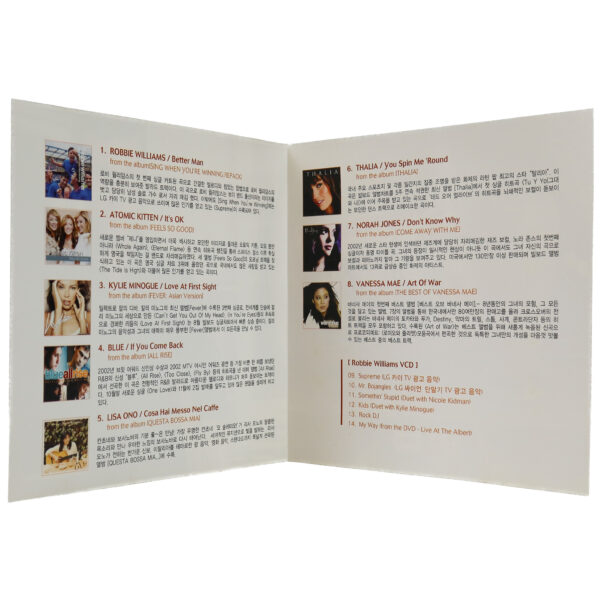 IMG_9284 Robbie Williams Cover The Coffee Bean & Tea Leaf EMI Promo CD Sampler Korea