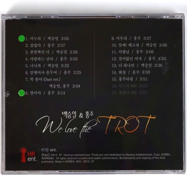 Baek Seung Il & Hongju – We Love The Trot Album Signed CD Trot 2012
