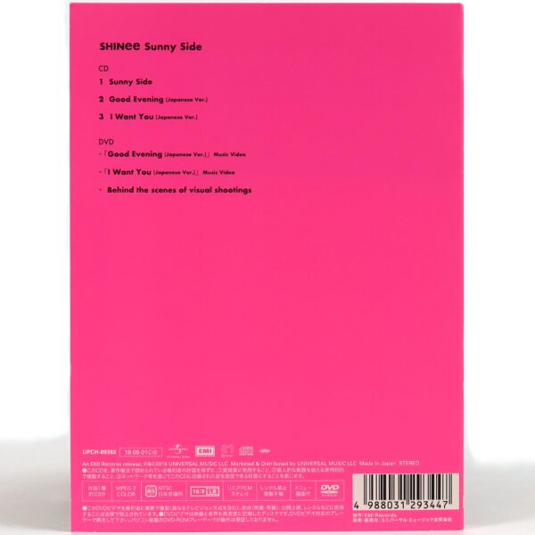 Shinee - Sunny Side Japan Single Album CD + DVD 2018