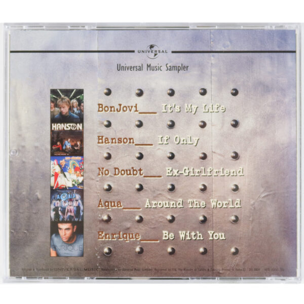 IMG_9579 Aqua Cover Universal Music Sampler Promo CD Korea Bon Jovi Hanson 2000