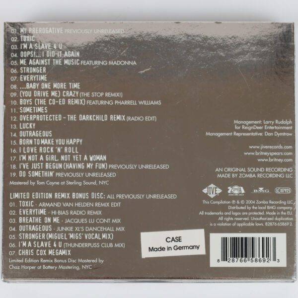 IMG_9593 Britney Spears - Greatest Hits: My Prerogative Korean Album CD Korea