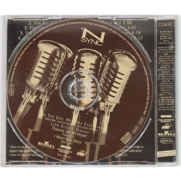 NSYNC - For The Girl Who Has Everything Maxi Single Album Korean Promo CD Korea