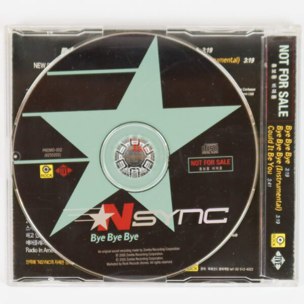 NSYNC - Bye Bye Bye Maxi Single Album Korean Promo CD Korea