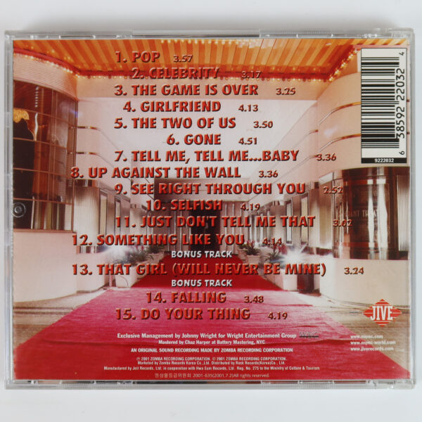 NSYNC - Celebrity Album Korean CD Korea