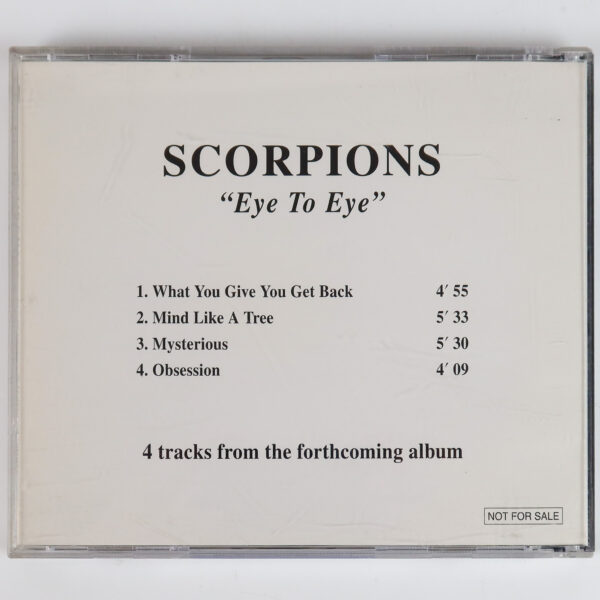 Scorpions - Eye II Eye 4 Track Promo Sampler Korean CD Korea