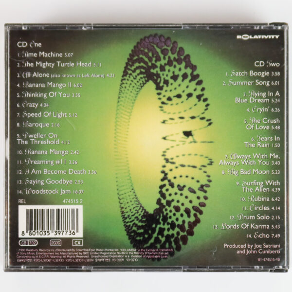 Joe Satriani – Time Machine Album Korean Double CD Korea