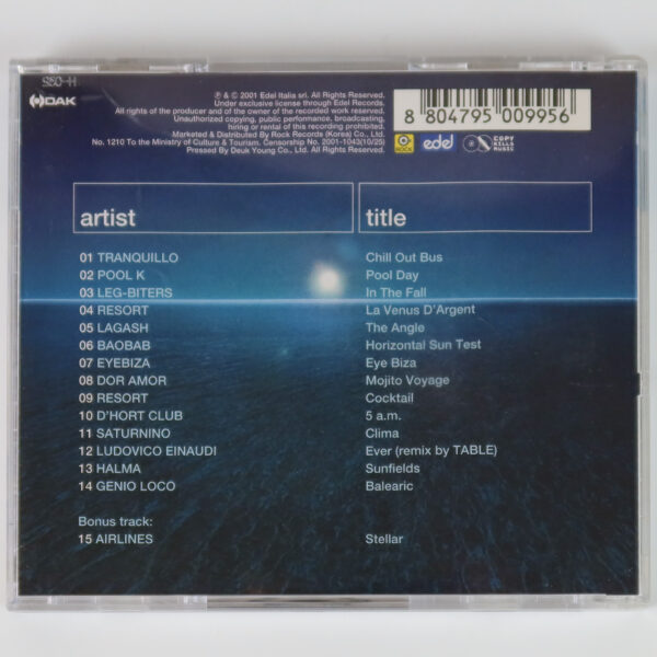 Ibiza After Party Dance Compilation Album CD Korea 2001