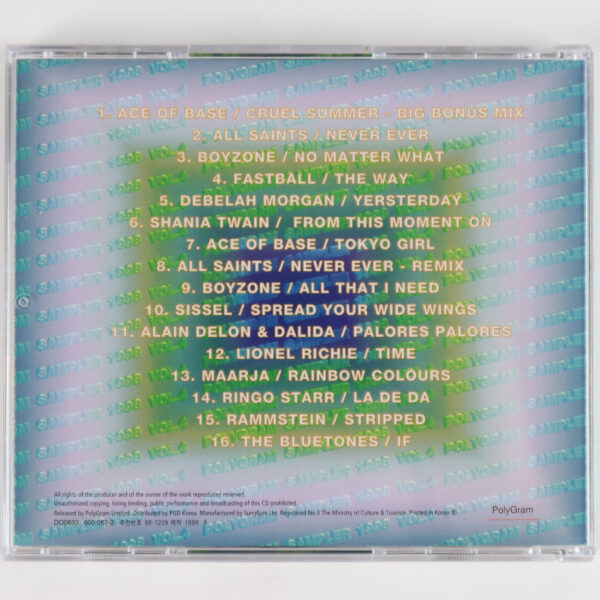 IMG_9808 1998 Polygram Music Sampler Vol. 4 CD Promo Korea Rammstein Ace Of Base