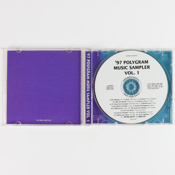 1997 Polygram Music Sampler Vol. 1 CD Promo Korea U2 2Pac Bee Gees