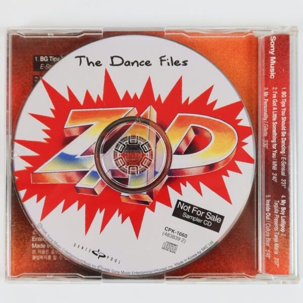 ZAP! The Dance Files Dance Compilation Album Sony Promo CD 1996