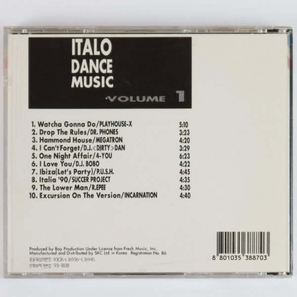 IMG_9828 Italo Dance Music Volume 1 Dance Compilation Album Korea CD 1993