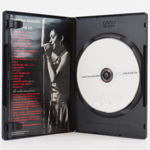 Christina Aguilera - Stripped (Live In The U.K.) Korean DVD Korea Insert [read]