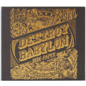 Rude Paper - Destroy Babylon 2nd Album Signed CD Korean Reggae Dub Rap 2015