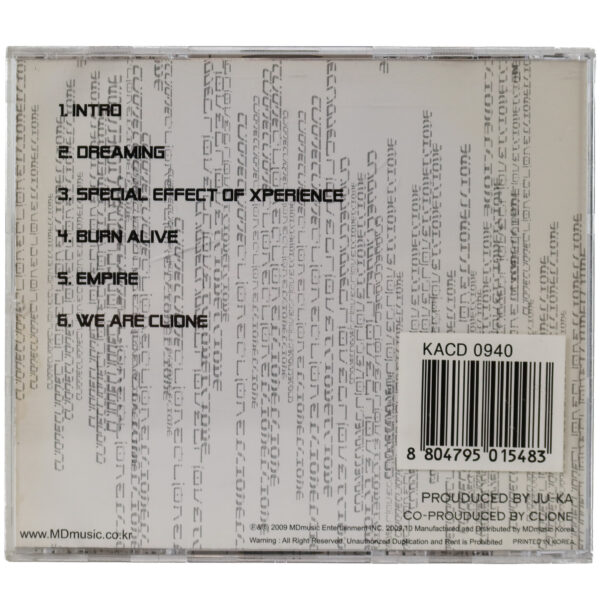 Clione - Burn Alive Album CD Electronic / Rock Korea 2009