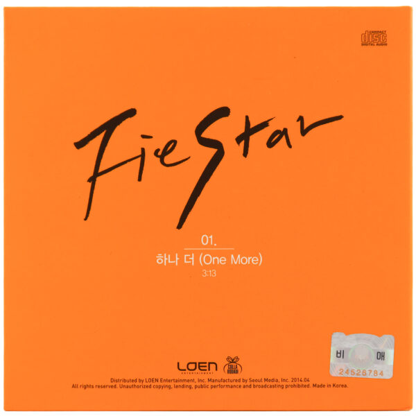 IMG_2312 Fiestar - One More 3rd Digital Single Album Signed Promo CD 2014