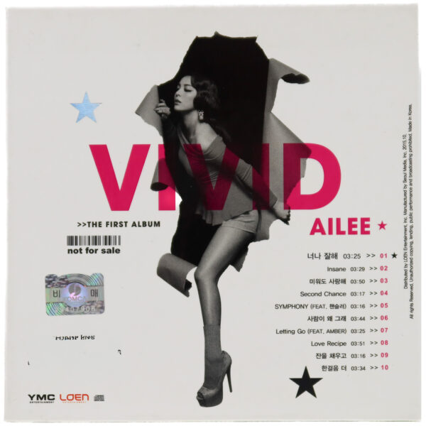 IMG_2316 Ailee - Vivid 1st Mini Album Signed Promo CD K-Pop 2015