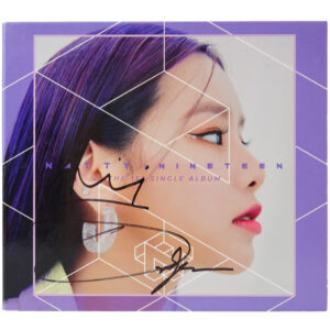 Natty - Nineteen 1st Single Album Signed Promo CD 2020 Kiss Of Life