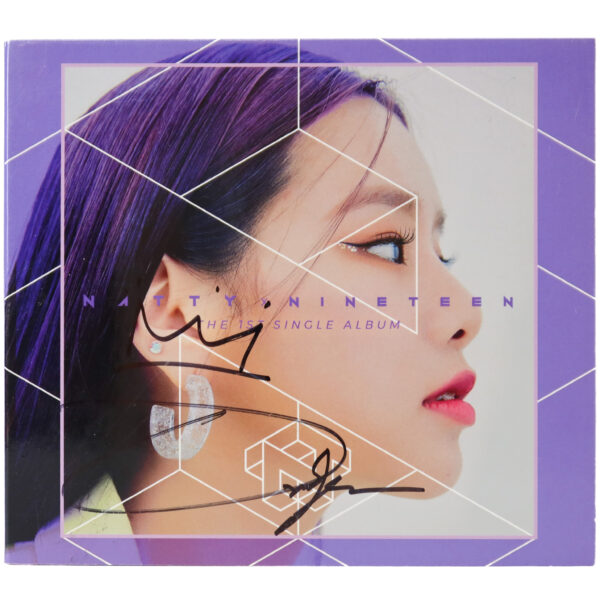 IMG_2323 Natty - Nineteen 1st Single Album Signed Promo CD 2020 Kiss Of Life