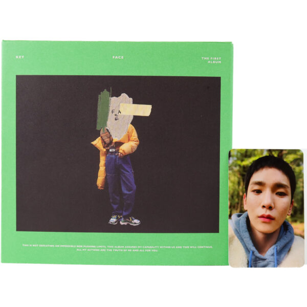 Key - Face [Green Ver.] The First Album CD + Photocard 2018 Shinee