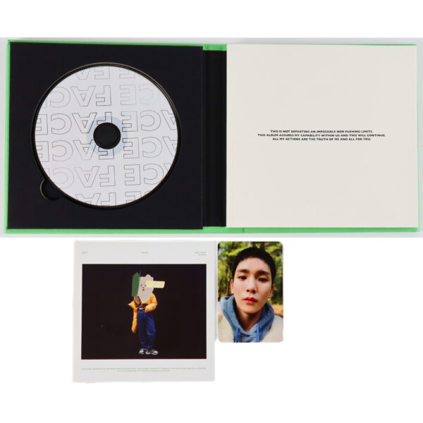 Key - Face [Green Ver.] The First Album CD + Photocard 2018 Shinee