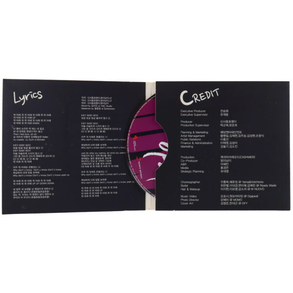 EXID - Up & Down 3rd Digital Single Album Signed Promo CD 2014