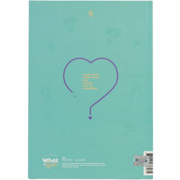Twice - What Is Love? [B Ver.] 5th Mini Album Signed + Message Promo CD 2018