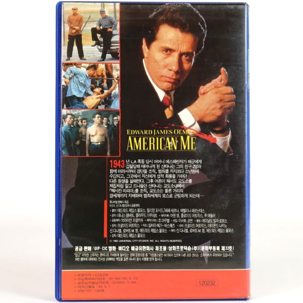 American Me (1992) Korean VHS Rental [NTSC] Korea Edward James Olmos