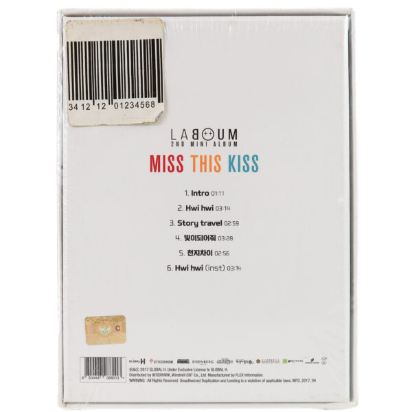 Laboum - Miss This Kiss 2nd Mini Album Sealed CD 2017