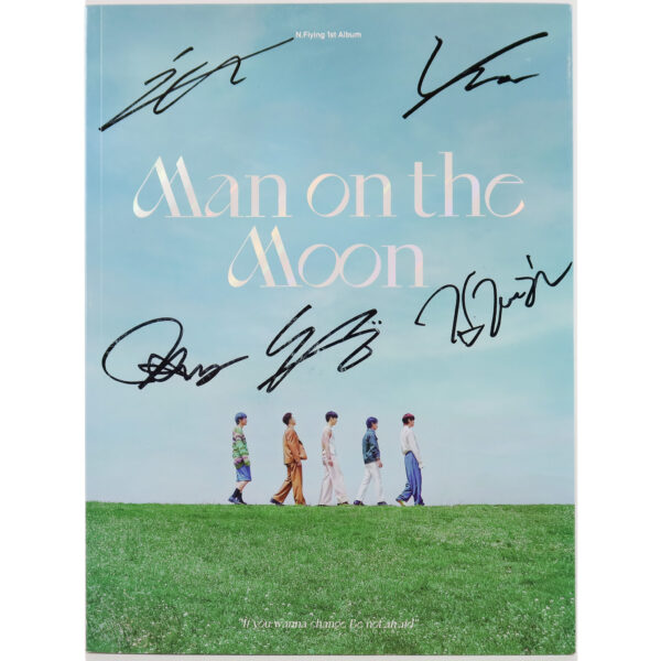 N.Flying - Man on the Moon 1st Album Signed Promo CD 2021