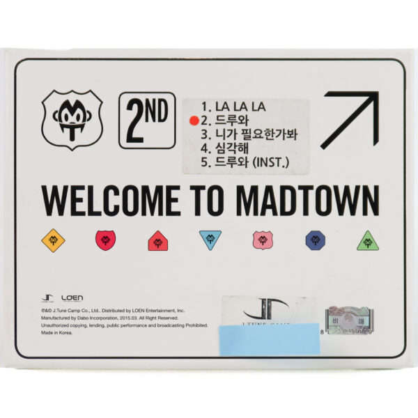 Madtown - Welcome To Madtown 2nd Mini Album Signed Promo CD 2015