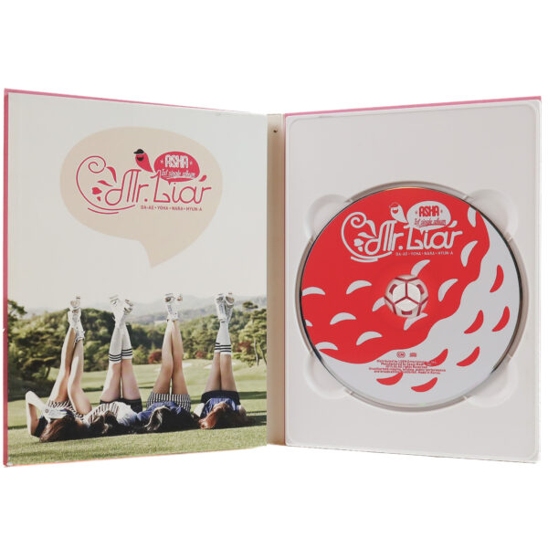 ASHA - Mr. Liar 1st Single Album Signed CD K-Pop 2015
