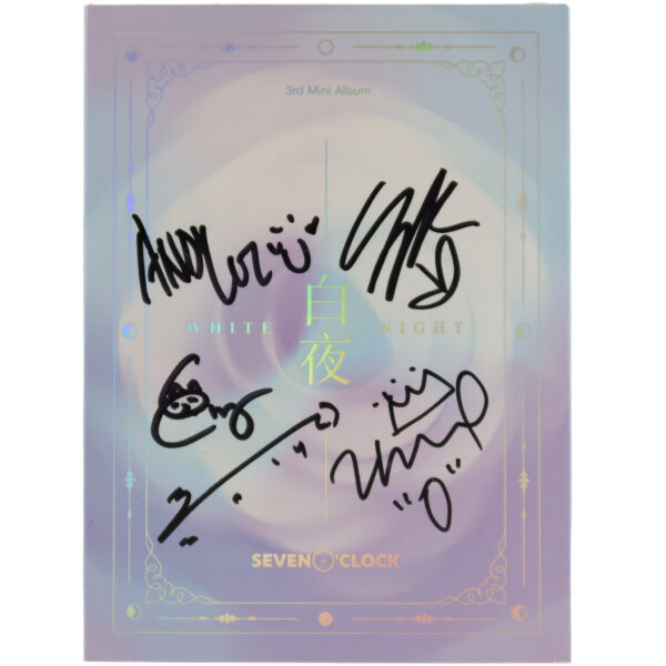 IMG_3930 Seven O'Clock - White Night 3rd Mini Album Signed Promo CD 2019