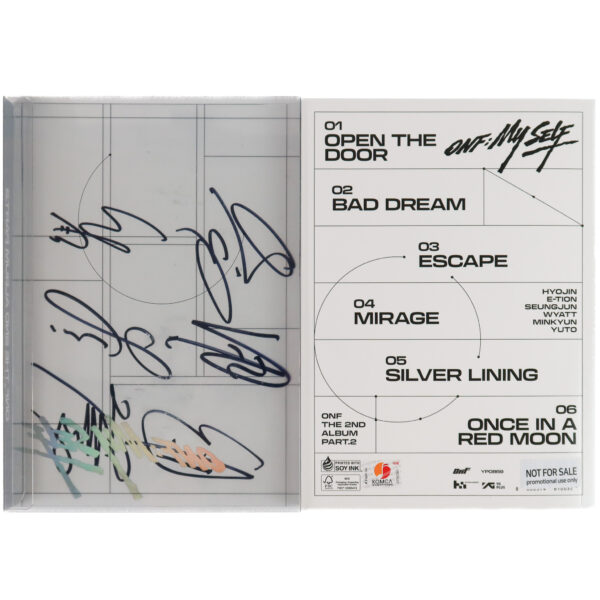 ONF - ONF: My Self [Face Ver.] 2nd Album Part.2 Signed CD Promo 2026