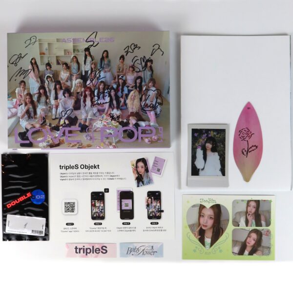 TripleS - Assemble26 LOVE&POP Pt. 1 [Blooming Flower Ver.] Album Signed Promo CD