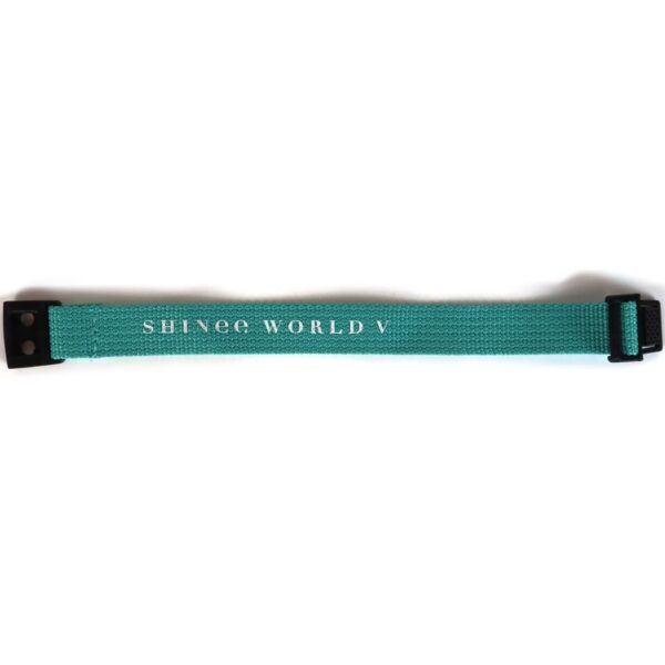 IMG_4345 Shinee World V Strap Bracelet Aqua Green