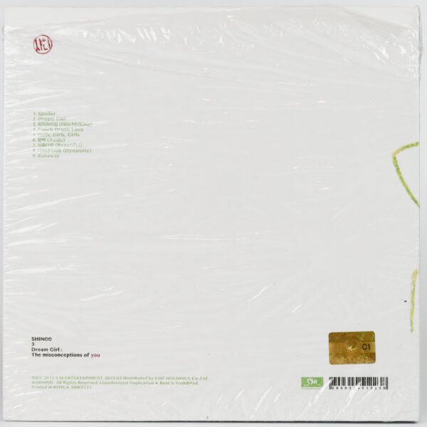 Shinee - Dream Girl: The Misconceptions of You Album CD No Photocard 2013