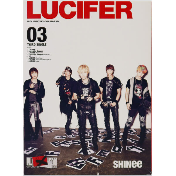 Shinee - Lucifer Japan Third Single Album CD + DVD + Playbutton 2011