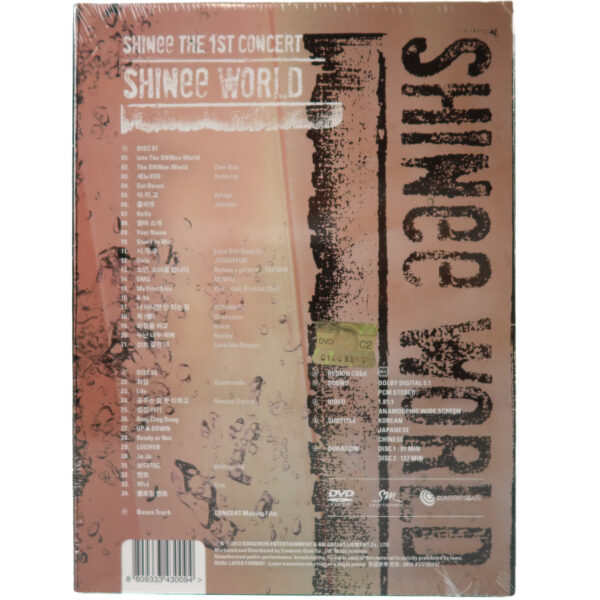 Shinee - The 1st Concert Shinee World Album DVD Sealed 2012