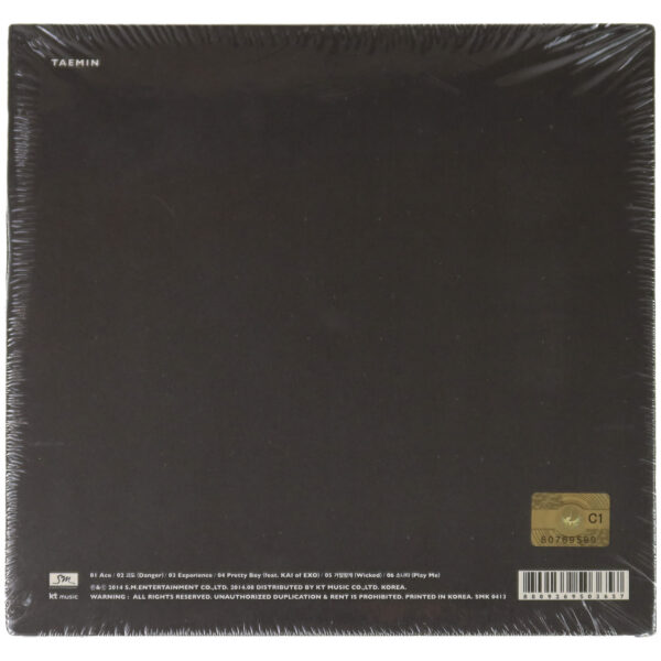 Taemin - Ace [Black Ver.] 1st Mini Album CD Sealed 2014 Shinee