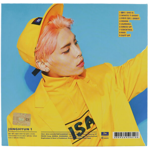 Jonghyun - She Is 1st Album CD No Photocard 2016 Shinee