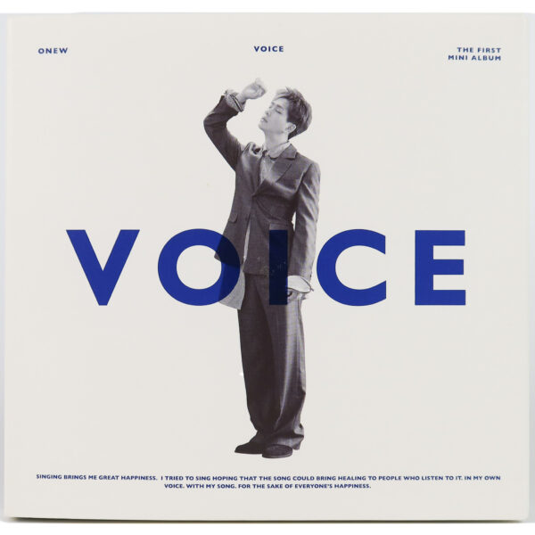 Onew - Voice [White Ver.] 1st Mini Album CD No Photocard 2018 Shinee