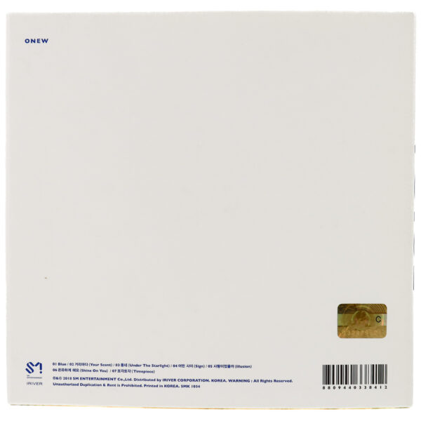 Onew - Voice [White Ver.] 1st Mini Album CD No Photocard 2018 Shinee