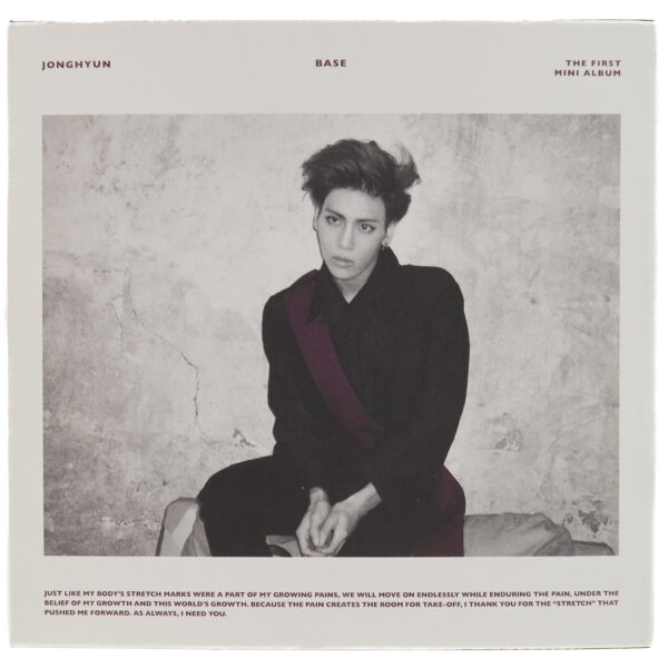 Jonghyun - Base [Wine Ver.] 1st Mini Album CD 2015 Shinee