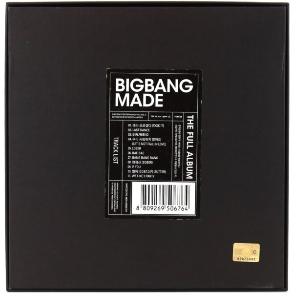 Bigbang - Made The Full Album [Group Ver.] CD + Canvas + Photocard 2016