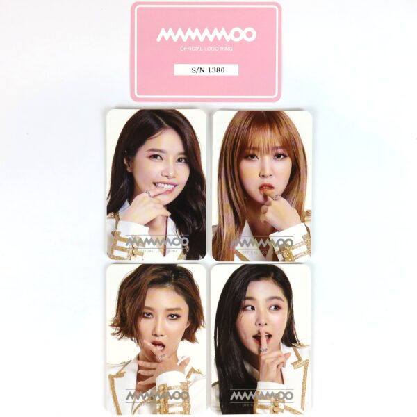Mamamoo Official Logo Ring + Photocards [Size 11] 2016